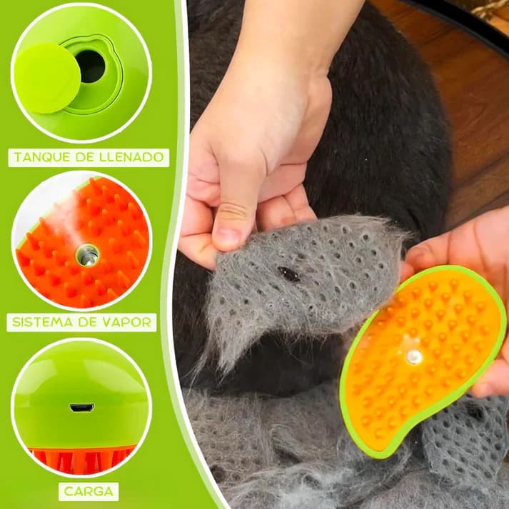 CEPILLO DE VAPOR PARA MASCOTAS 🐶🐱