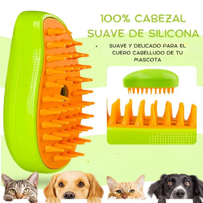 CEPILLO DE VAPOR PARA MASCOTAS 🐶🐱