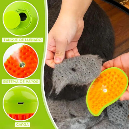 CEPILLO DE VAPOR PARA MASCOTAS 🐶🐱
