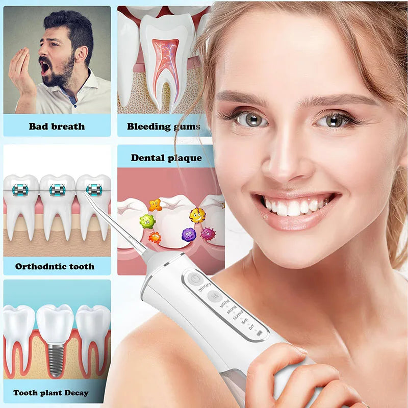 Combo dental Irrigador Bucal + regalo Blanqueador dental SMILEKIT